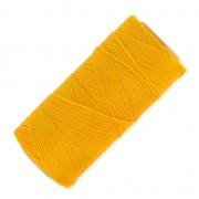 Bobine de fil ciré Linhasita pour micro macramé 1 mm - Golden Yellow (218) x168m|raw }}