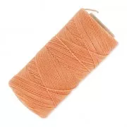 Bobine de fil ciré Linhasita pour micro macramé 1 mm - Orange Clair (216) x168m