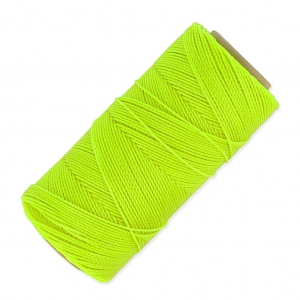 Bobine de fil ciré Linhasita pour micro macramé 1 mm - Fluo Yellow (326) x168m