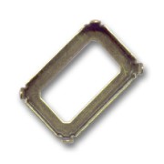 Serti griffe pour cabochon PureCrystal 4627 27x18,5 mm - Bronze x1