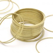 Anneau de montage et tissage rond 50 mm en laiton brut x1