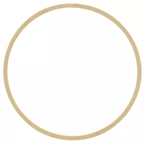 Anneau de montage et tissage rond 30 mm - Laiton brut x1