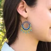 Anneau de montage et tissage rond 30 mm - Laiton brut x1