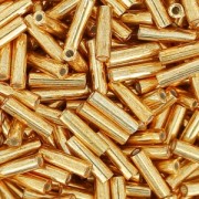Bugles Miyuki 6 mm BGL-1053 - Galvanized Gold Metallic x10g|raw }}
