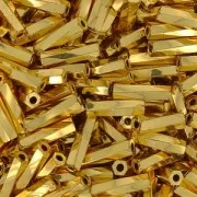 Bugles Twist Miyuki 6 mm TW-0191 - 24kt Gold Plated x5g