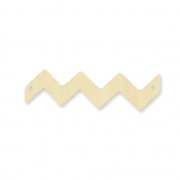 Intercalaire chevron 2 trous en bois brut à peindre ou customiser 77x21mm pour création DIY de collier ou sautoir