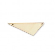 Intercalaire triangle 2 trous en bois brut à peindre ou customiser 40x18 mm