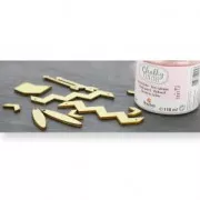 Intercalaire triangle 2 trous en bois brut à peindre ou customiser 40x18 mm