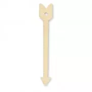 Pendentif flèche en bois brut à peindre ou customiser 60 mm pour des créations style Hygge Scandinave