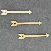 Pendentif flèche en bois brut à peindre ou customiser 60 mm pour des créations style Hygge Scandinave