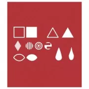 12 embouts pour pyrograveur - Formes carré/triangle/cercles/losange/gouttes