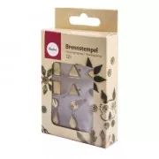 12 embouts pour pyrograveur - Formes carré/triangle/cercles/losange/gouttes