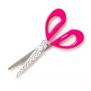 Ciseaux déco design I SPY DIY 23 cm manche forme coeur lame triangles Noir