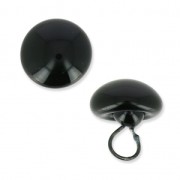 Oeil d'animal en verre à coudre 12 mm Noir x1|raw }}