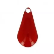 Sequins en métal goutte résine époxy 12 mm - Rouge foncé x10