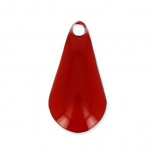 Sequins en métal goutte résine époxy 12 mm - Rouge foncé x10