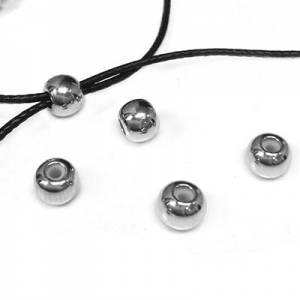 Stoppeurs Bracelet Argent 925 - 2 Pièces - Pour Bracelets Pandora/Chamilia - Caoutchouc Inclus