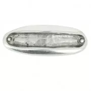 Intercalaire en métal pour des perles de 6 mm Placage Argent fin vieilli