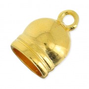 Embout pour création de bijoux spirale ou pour cordon 8 mm Doré à l'or fin x1|raw }}