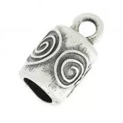 Embout pour cordon 8.8 mm Placage Argent fin vieilli