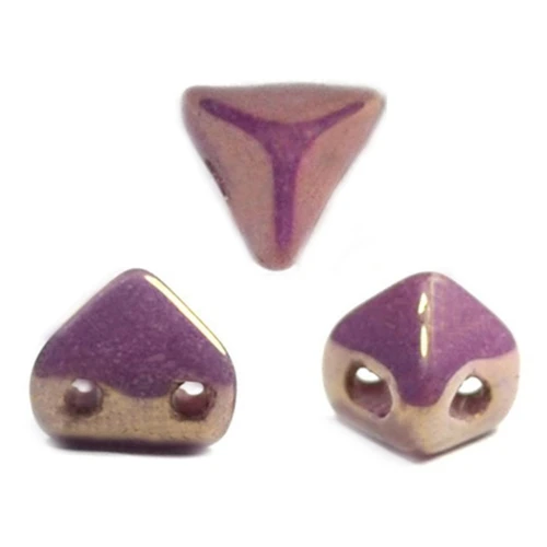 Perles en verre Super-Khéops® par Puca® 6 mm Opaque Lilas Ceramic Look x10g
