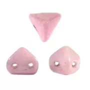 Perles en verre Super-Khéops® par Puca® 6mm Op Light Rose Ceramic Look x10g