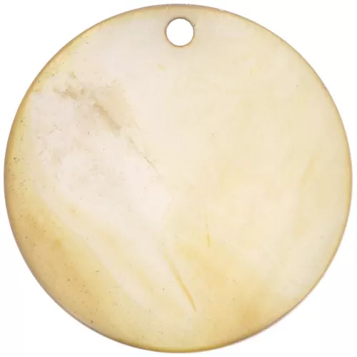 Sequin rond 30 mm Nacre x1