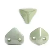 Perles en verre Super-Khéops® par Puca® 6mm O Light Green Ceramic Look x10g