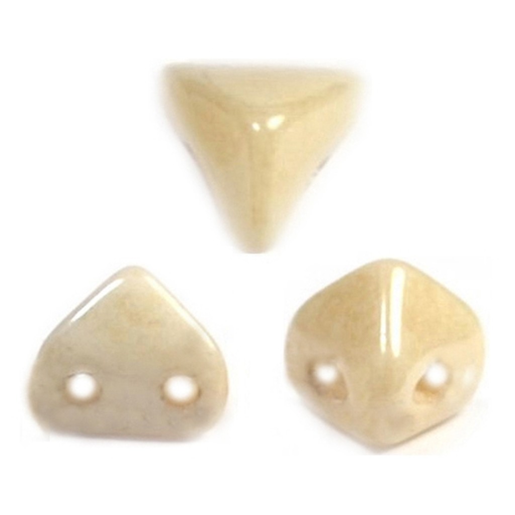 Perles DIY Khéops 6mm En Look Céramique Beige - Les Perles Par Puca®, Paquet De 10g