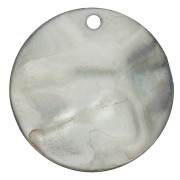 Sequin rond Nacre 30 mm Gris x1|raw }}