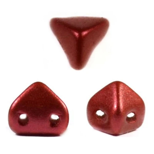 Perles en verre Super-Khéops® par Puca® 6 mm Red Metallic Mat x10g