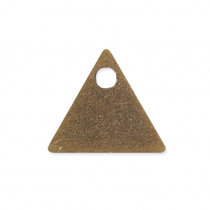 Sequins en métal lisse triangle 8 mm bronze x8
