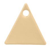 Sequins en métal lisse triangle 9 mm - Doré x8|raw }}