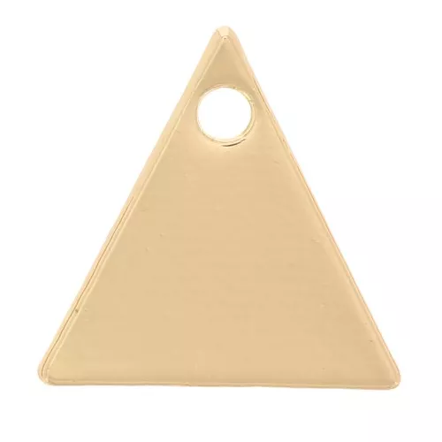 Sequins en métal lisse triangle 9 mm - Doré x8