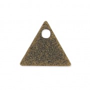 Sequins en métal diamanté triangle 8 mm bronze x8|raw }}