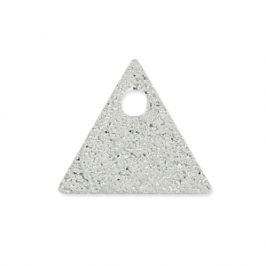 Sequins en métal diamanté triangle 8 mm Argenté x8