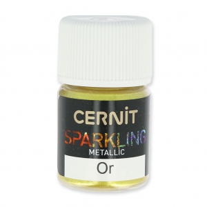 Poudre de mica pour la pâte polymère Cernit Sparkling Metallic Or 050 x5g