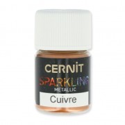 Poudre de mica pour la pâte polymère Cernit Sparkling Metallic Cuivre 057 x3g