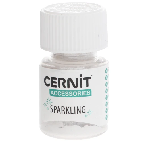 Poudre de mica pour la pâte polymère Cernit Sparkling Metallic Argent 080 x5g