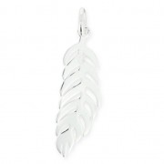Breloque forme feuille 25 mm en Argent 925 x1