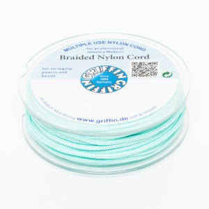 Fil de jade / Fil nylon tressé européen Griffin 1.5 mm - Turquoise x20m