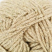 Laine Fashion Cotton M�tallis� Rico Design Or Blanc 002 x 50g