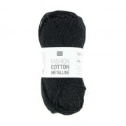 Laine Fashion Cotton M�tallis� Rico Design Onyx 006 x 50g