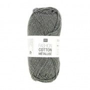 Laine Fashion Cotton M�tallis� Rico Design Gris Acier 005 x 50g