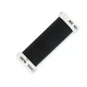 Fil à broder pour broderie perlée de Lunéville Soie surfine Noir (100) x100m