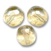 Facettes 14 mm Luster Topaz Gold x4