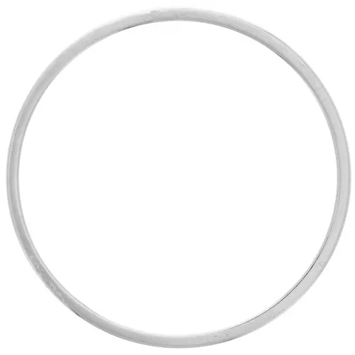 Anneau de montage et tissage rond 25 mm - Argenté x1