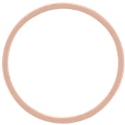 Anneau de montage et tissage rond 20 mm - Doré rose x1|raw }}