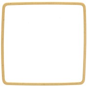 Anneau de montage et tissage carré 25 mm en laiton brut x1|raw }}