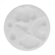 Mini moule silicone pour pâte polymère et pâte de métal Nuage